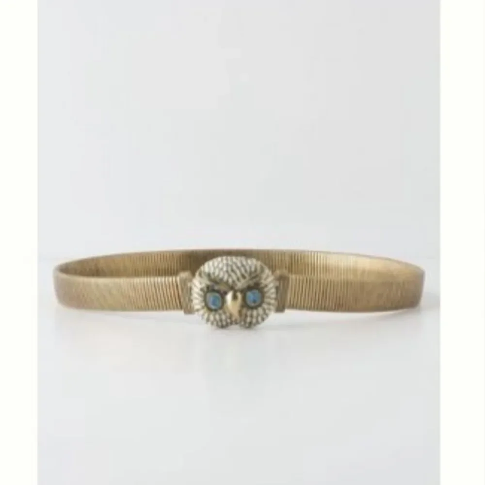 Anthropologie owl stretch belt
